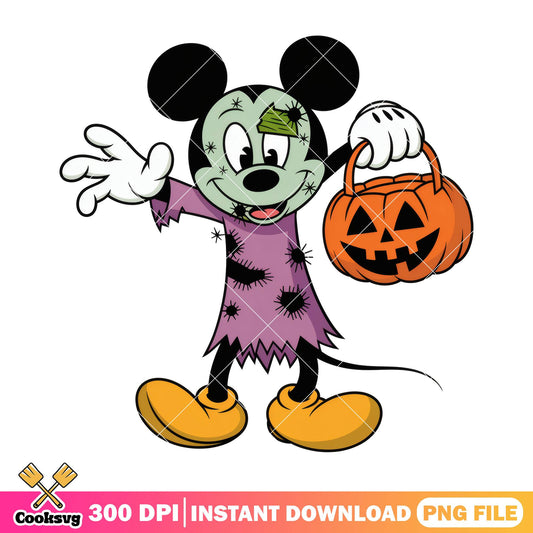 Mickey the smiling zombie png, halloween ghost png, disney world png
