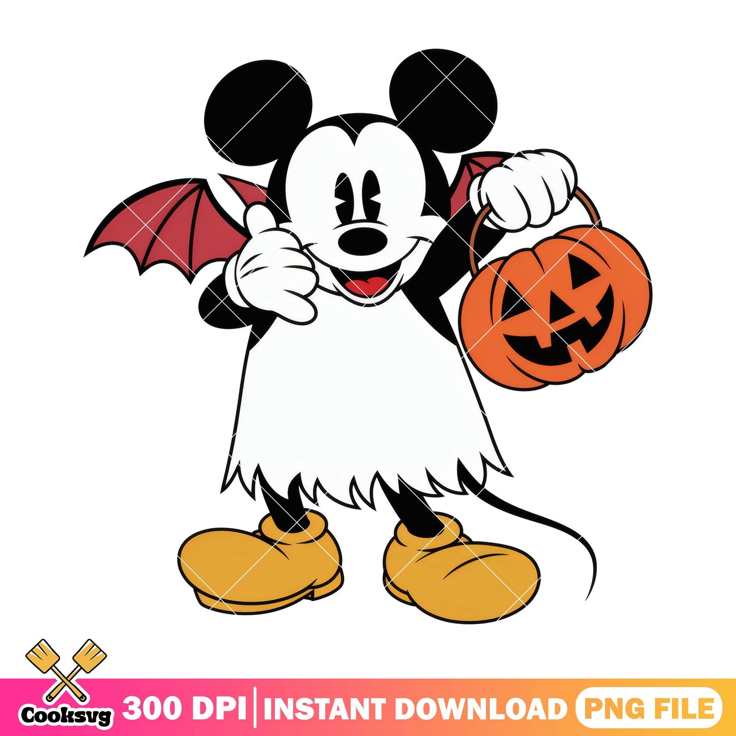 Mickey vampire clothes png, halloween candy png, disney world png