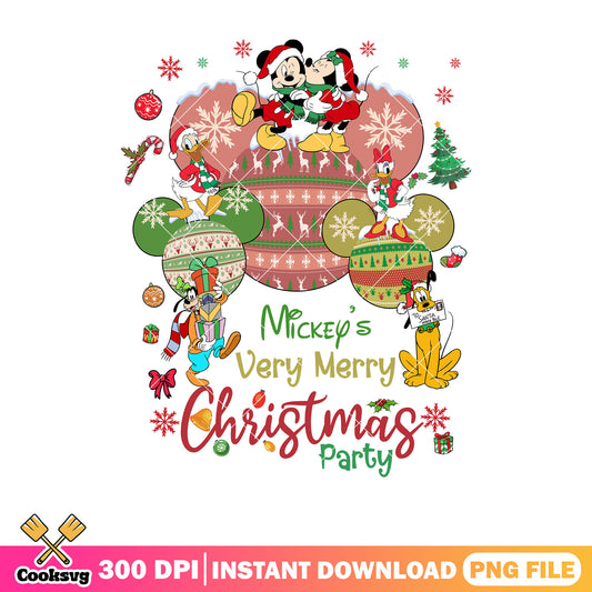 Mickeys very merry christmas party png