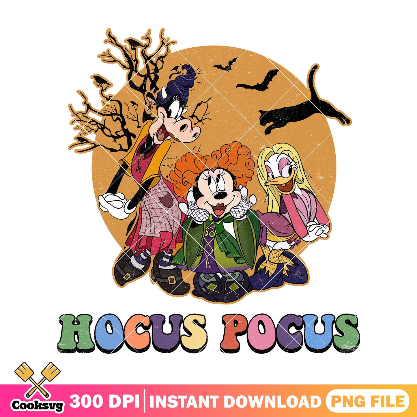 Mickey witch hocus png, halloween movies png, mickey mouse png