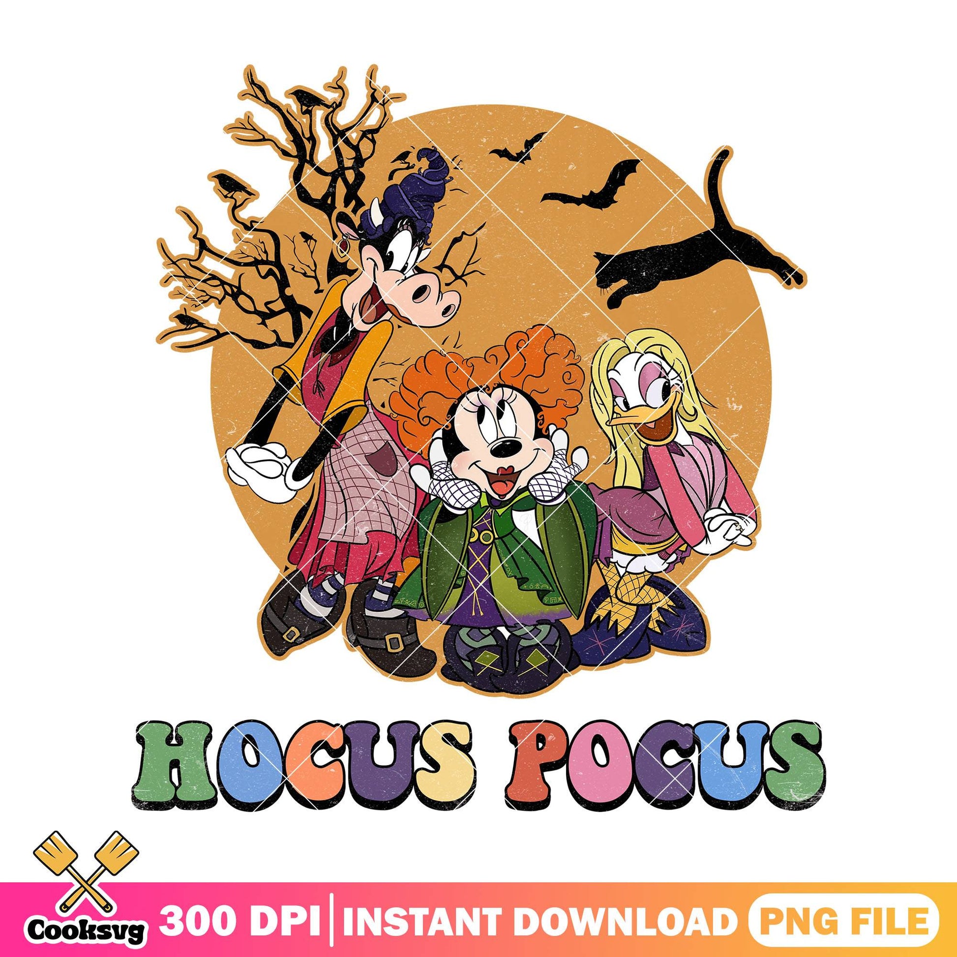 Mickey witch hocus png, halloween movies png, mickey mouse png