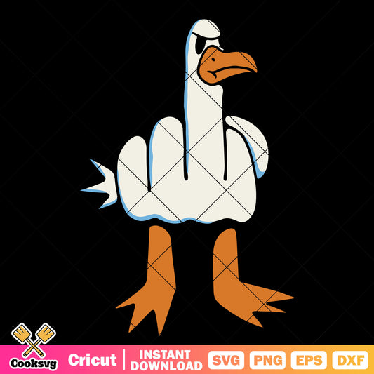 Middle finger seagull funny svg, funny seagull​ svg, middle finger​ svg