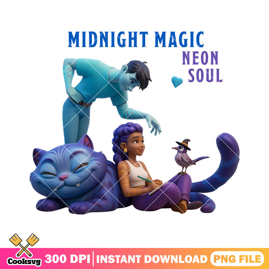 Midnight magic neon soul png, rumi jinu png, kpop jinu png