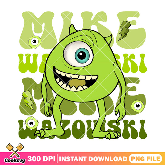 Mike monster disney vibes file png, disney mike png, mike warowski png