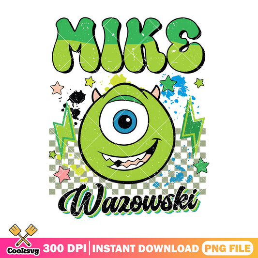 Mike monster disney vibes png, disney mike png, mike warowski png