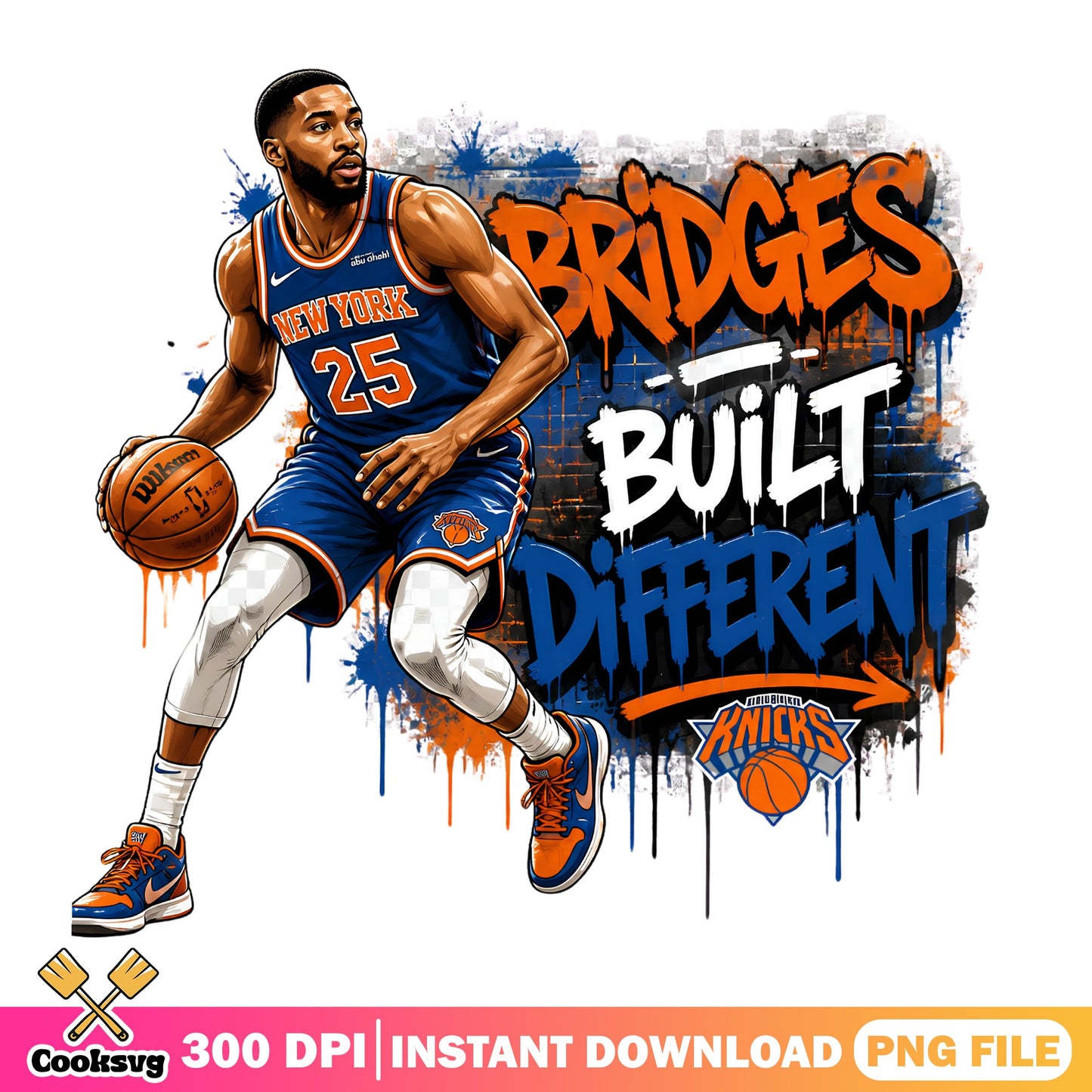 Mikey Bridges New York Knicks PNG, Knicks Basketball PNG, NBA PNG
