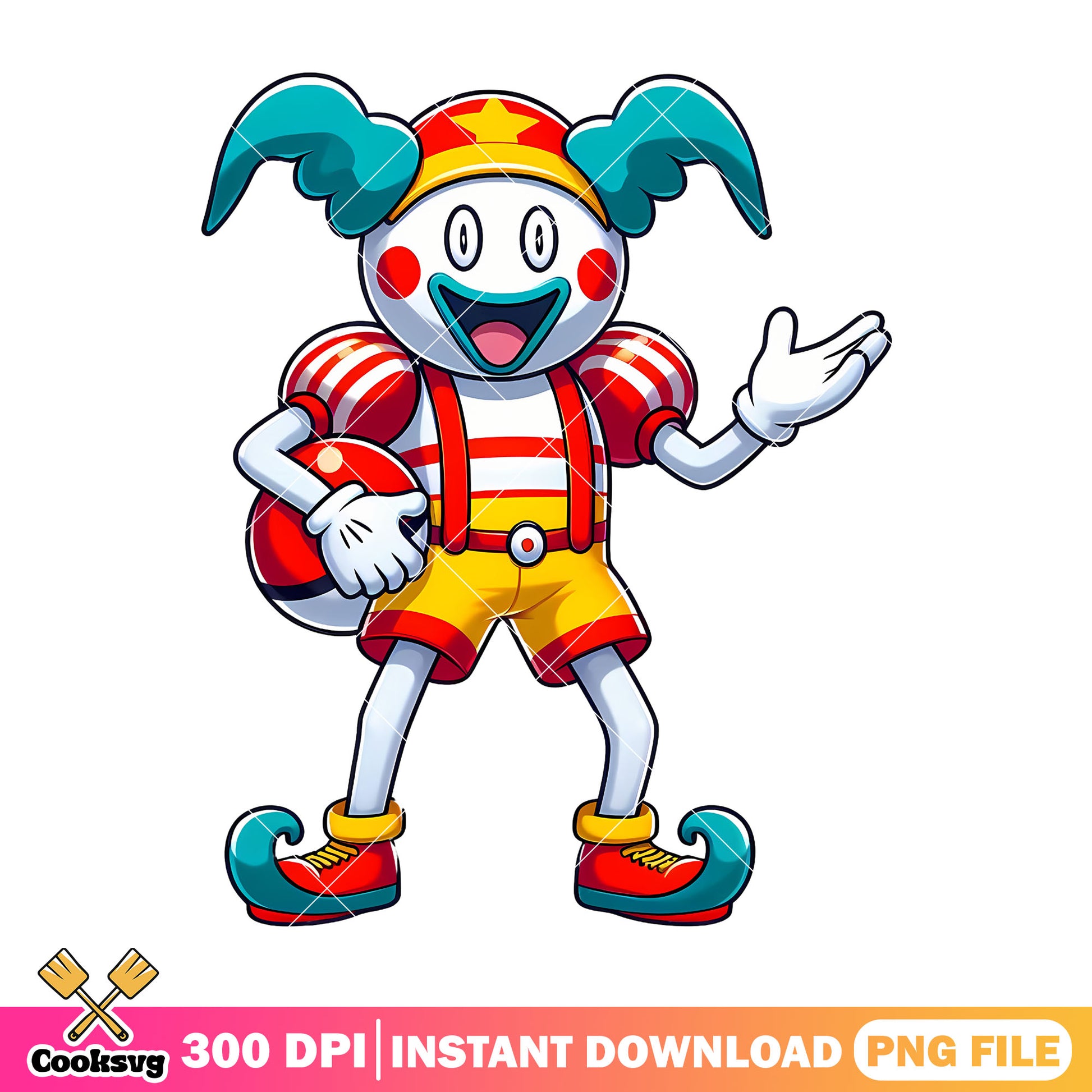Mime cartoon design png, cartoon characters png, halloween png