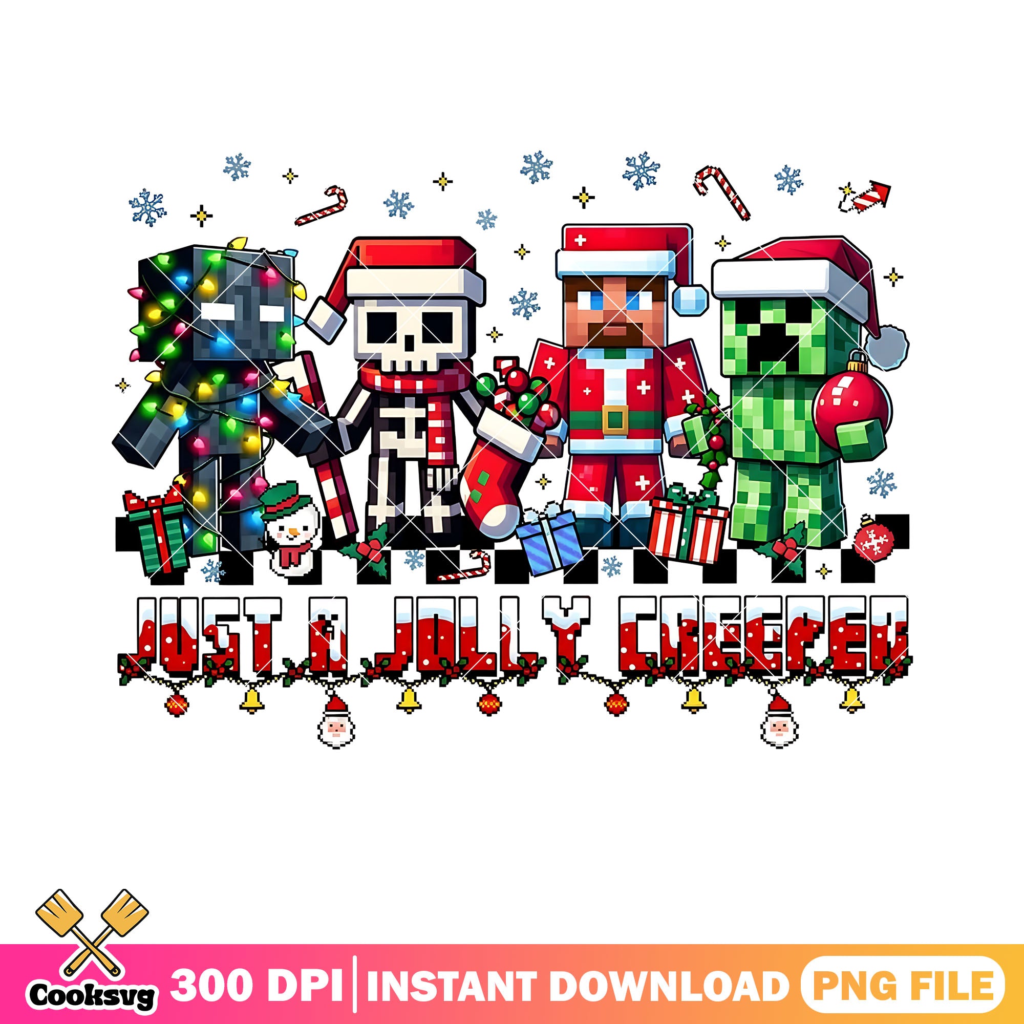 Minecraft character christmas png, merry christmas png, steve png – Cooksvg