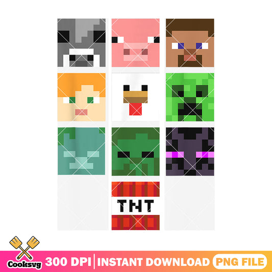 Minecraft characters box png, minecraft box png, minecraft game png