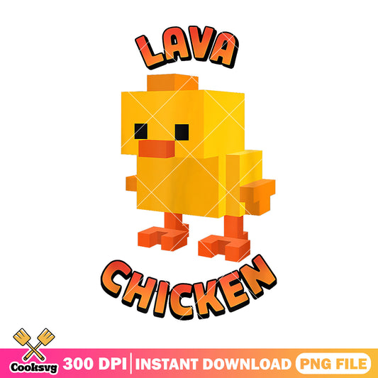 Minecraft yellow lava chicken png, lava chicken png, chicken minecraft png