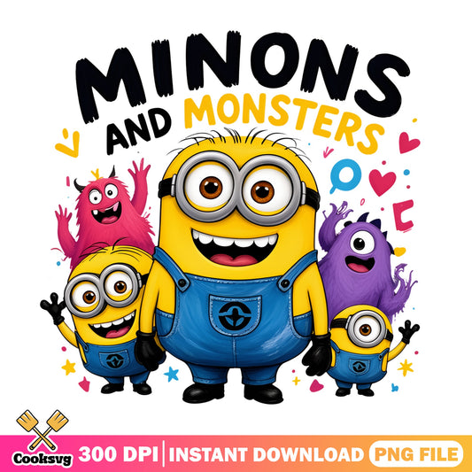 Minions And Monsters PNG, Despicable Me PNG, Minions PNG