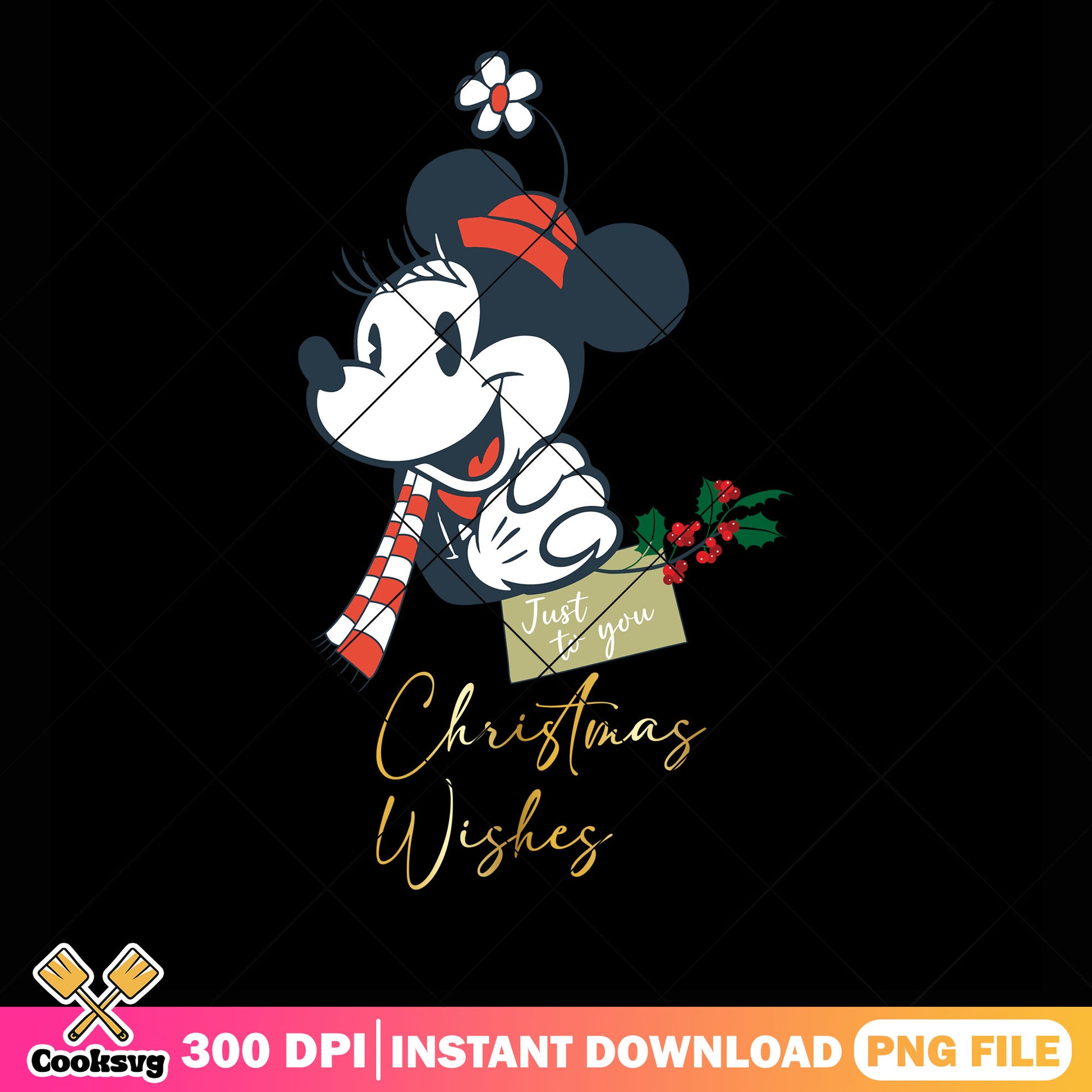 Minnie Mouse Christmas Wishes Just to You