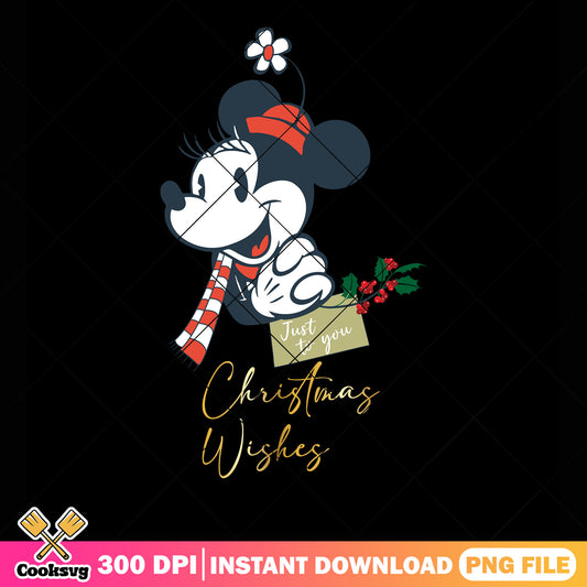 Minnie Mouse Christmas Wishes Just to You