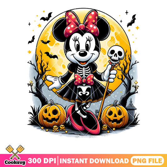 Minnie Mouse halloween png, x ray costume​ ​png, Disney halloween png