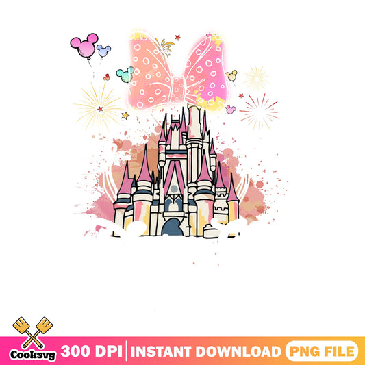 Minnie Mouse Disney Castle PNG, Magic Kingdom PNG, Disney PNG