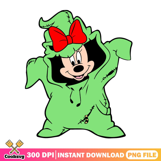 Minnie Mouse Oogie Boogie Halloween PNG, Disney PNG, Halloween PNG