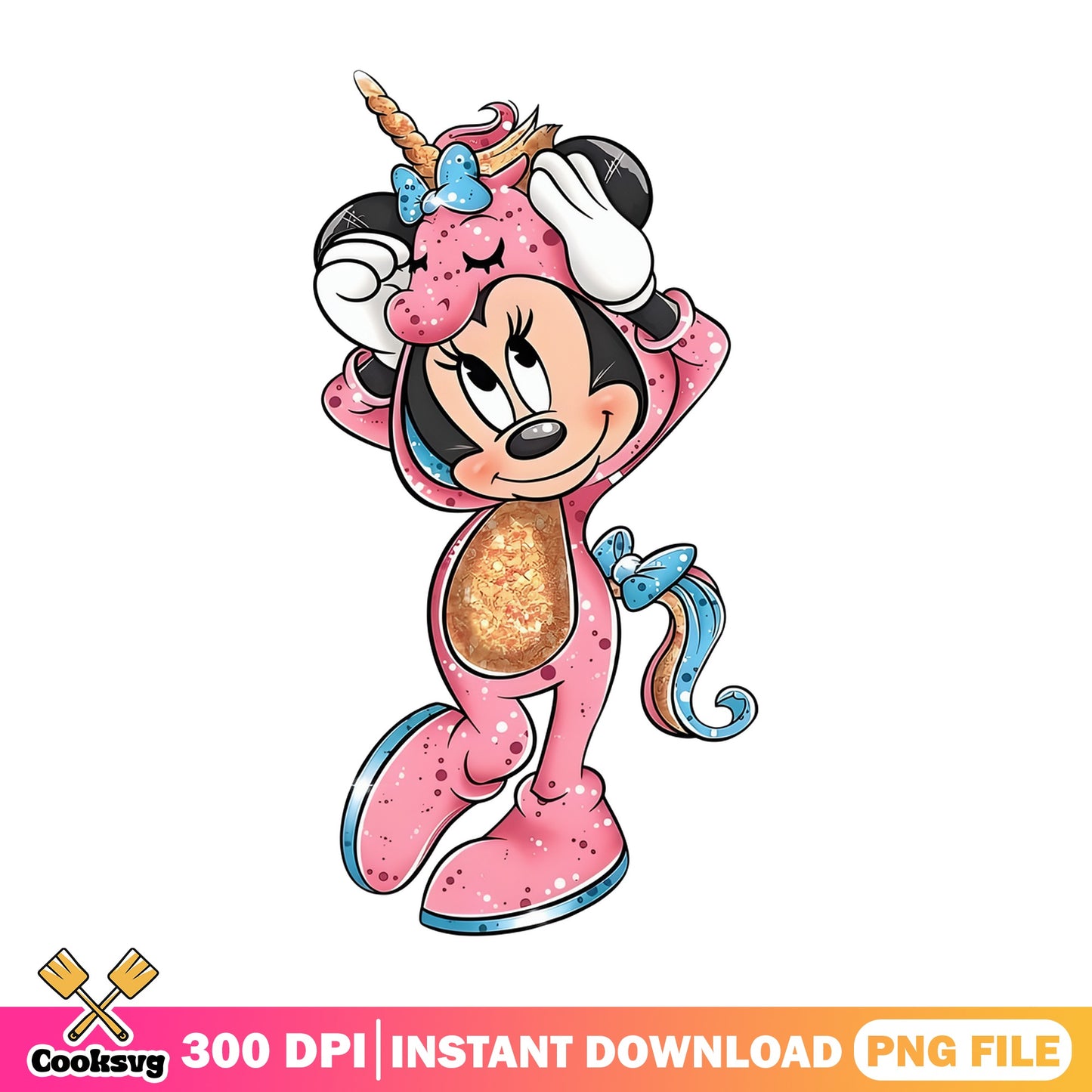 Minnie Mouse Unicorn Costume PNG, Disney Unicorn PNG, Mickey PNG