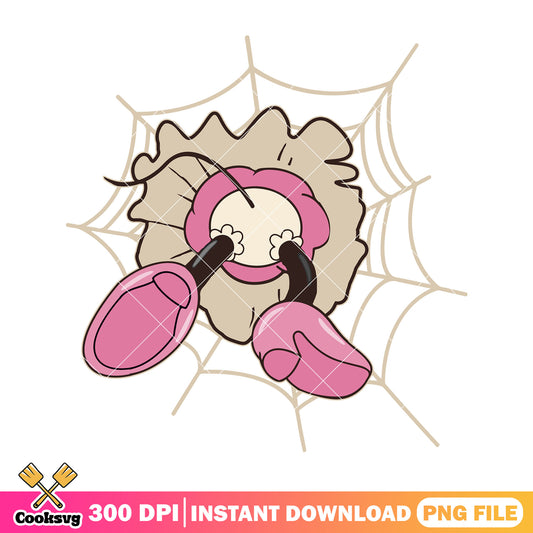 Minnie butt web stuck png, halloween jokes png, minnie mouse png