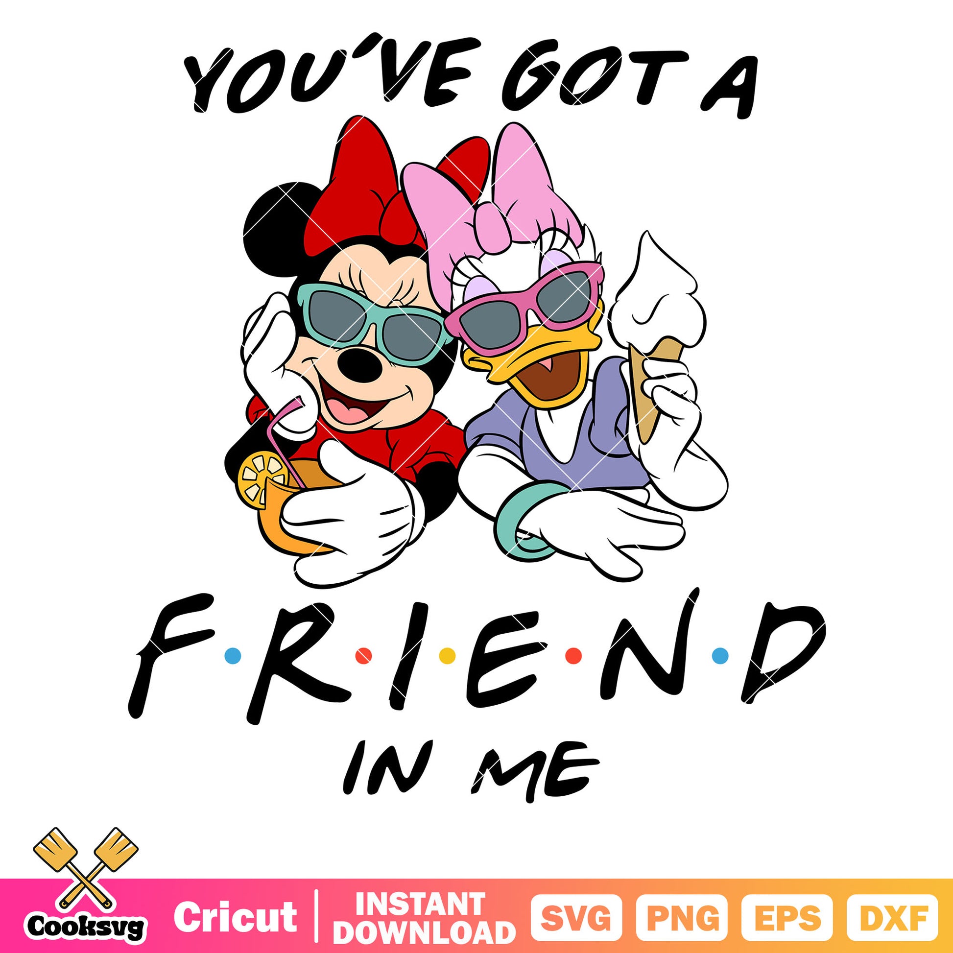 Minnie daisy you got a friend in me svg, minnie and daisy svg, minnie friends svg