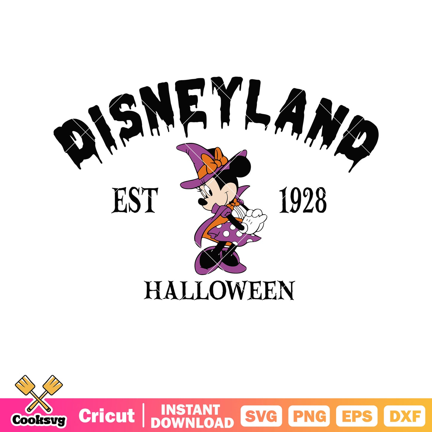 Minnie disneyland halloween svg