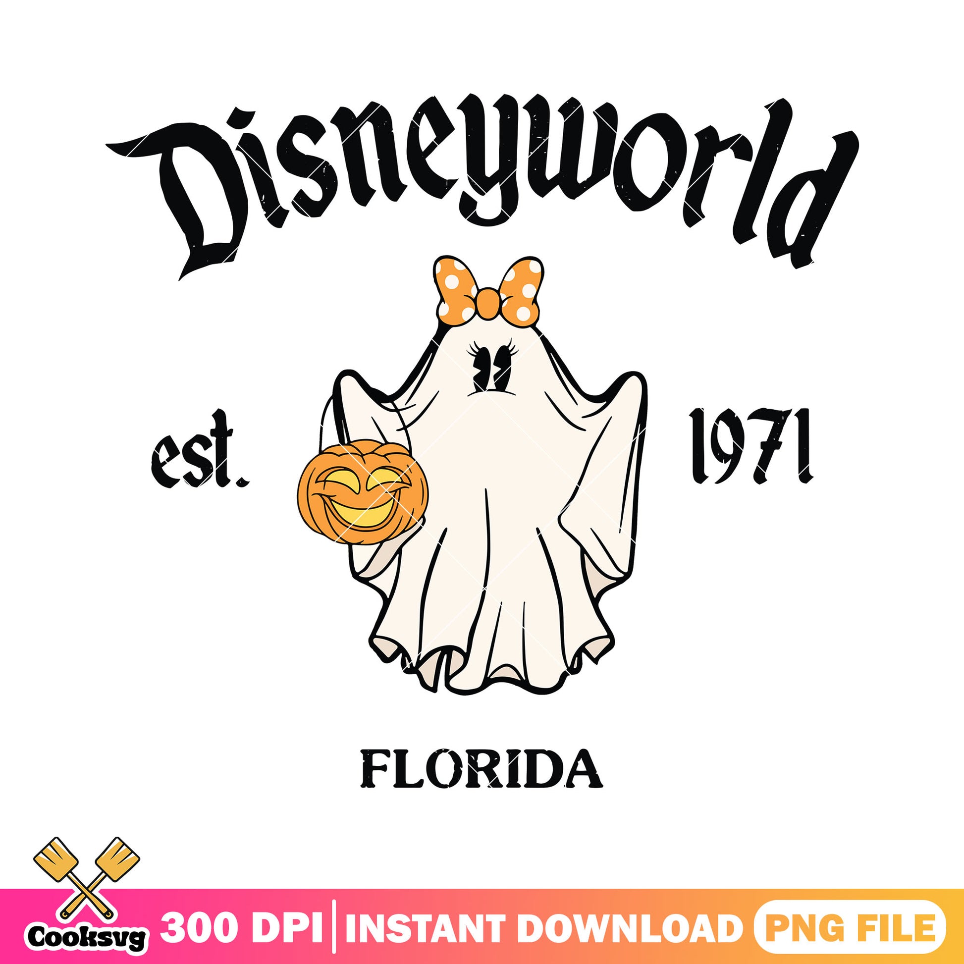 Minnie florida halloween png, disney world png, halloween drawing png