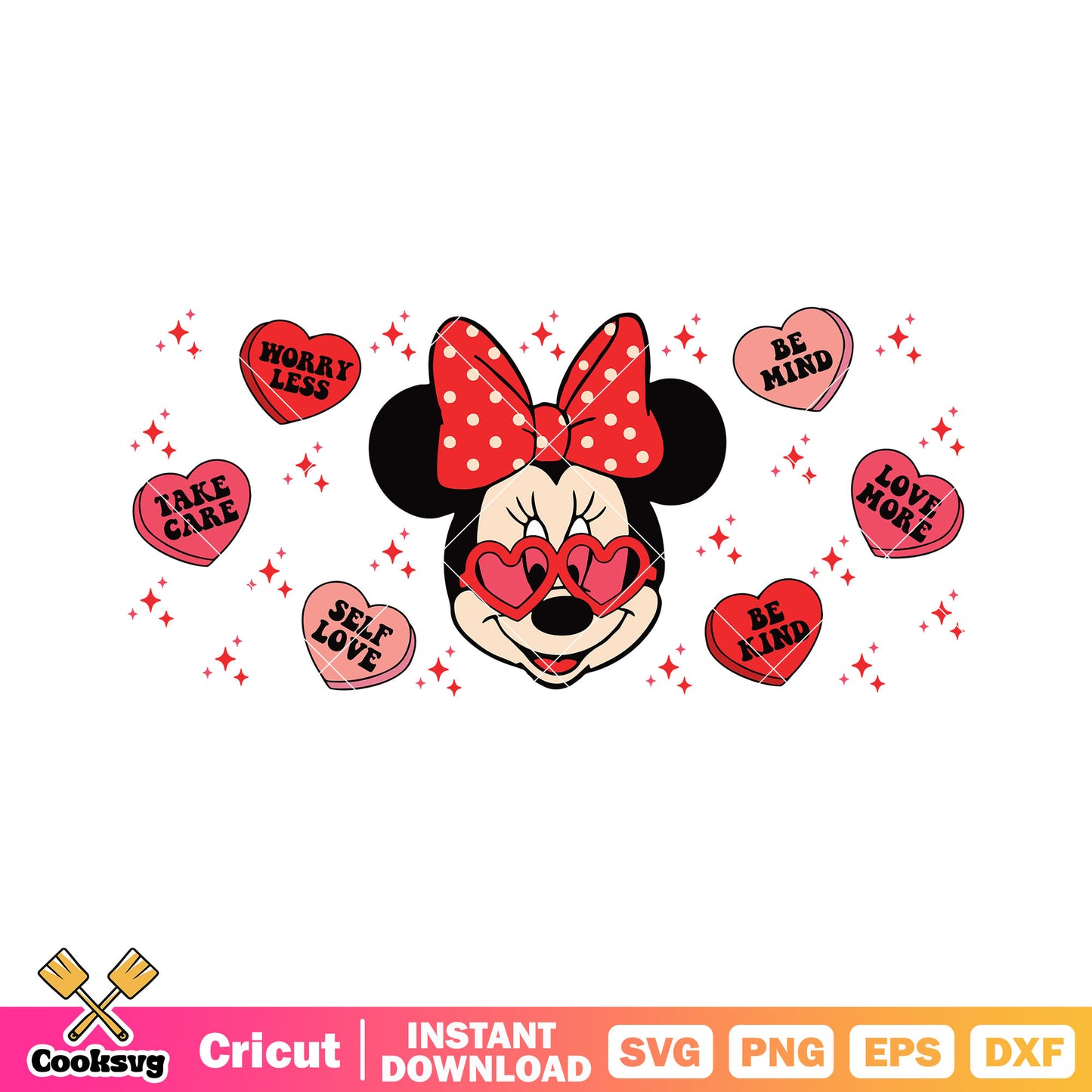 Minnie head be mine valentine svg, minnie mouse valentine​ svg