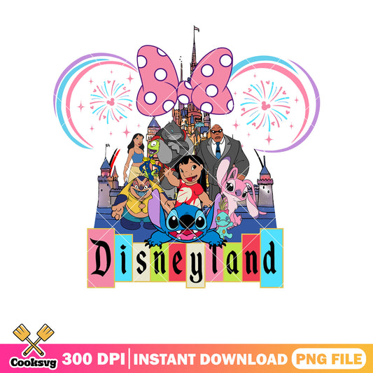 Minnie head disneyland stitch png, disneyland stitch png, stitch and lilo png