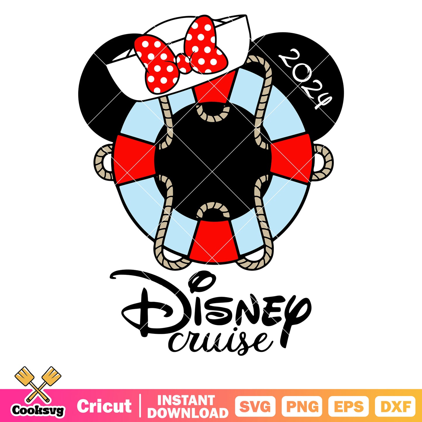 Minnie head ship disney family cruise svg, disney family cruises​ svg