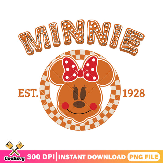 Minnie gingerbread head est 1928 png