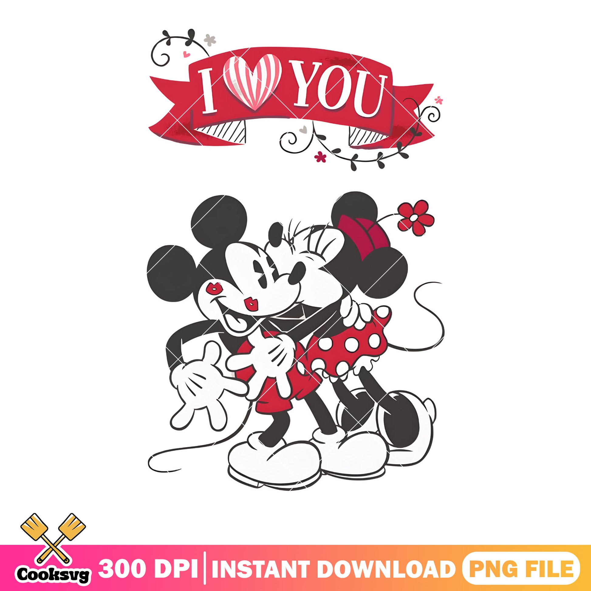Minnie love mickey valentine png, valentine day png, minnie mouse png