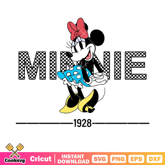 Minnie mouse 1928 disney girl svg, minnie mouse svg, mickey vintage svg