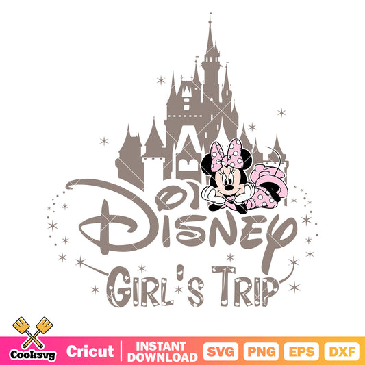 Minnie mouse castle disney girls trip svg, minnie mouse castle​ svg