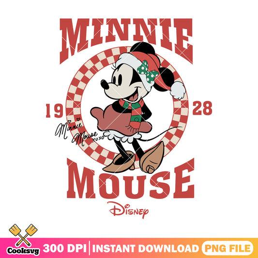 Minnie mouse vintage christmas png