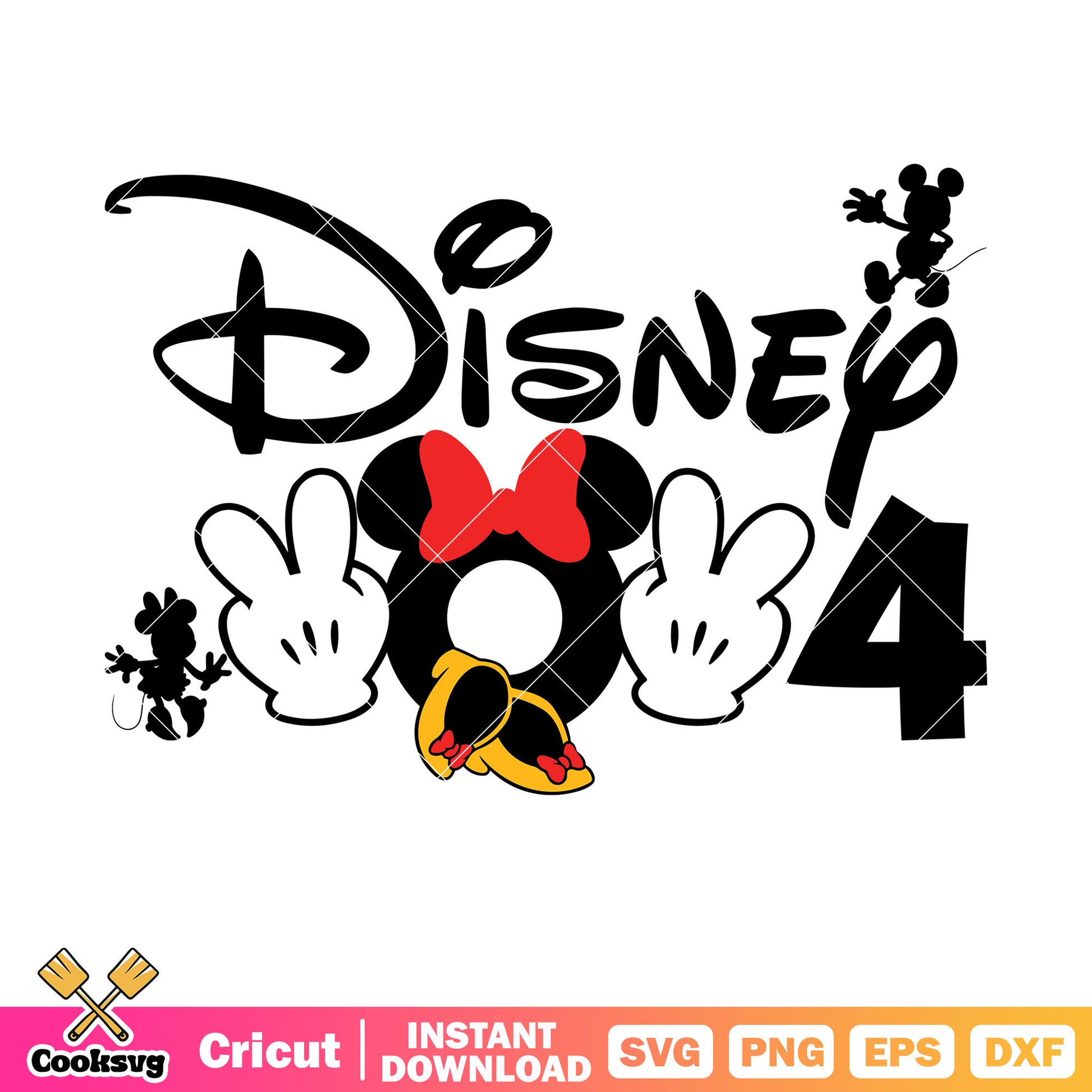 Minnie mouse disney 2024 svg design, disney 2024​ svg, mickey disney svg