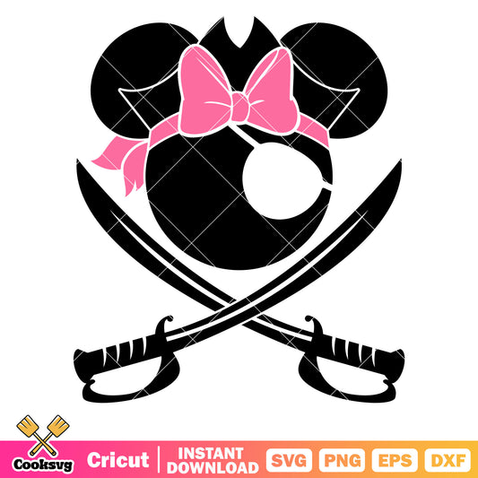 Minnie mouse disney head priate svg, minnie mouse head svg, disney minnie svg