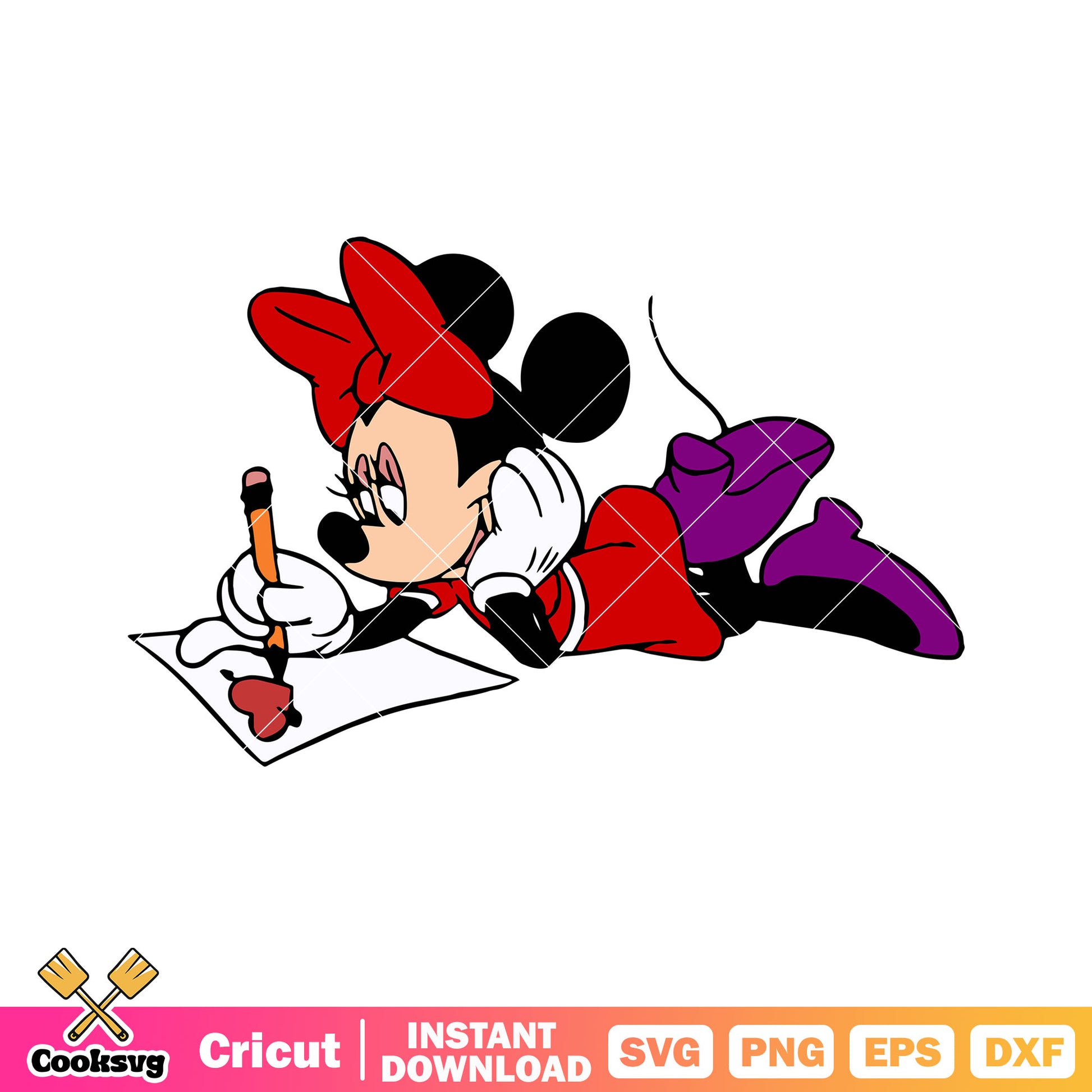 Minnie mouse draw love svg, mickey valentine svg, valentine day svg