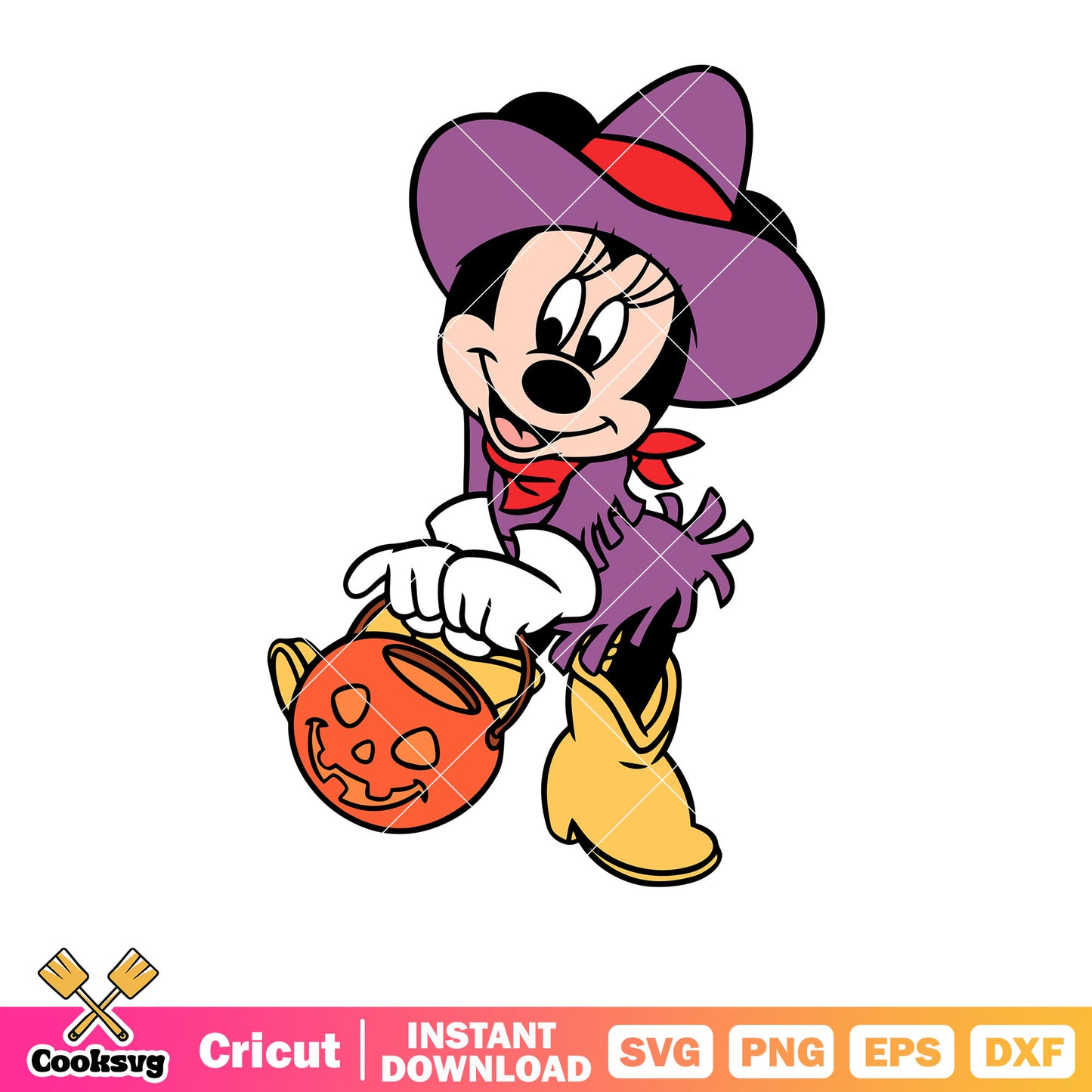 Minnie mouse halloween outfit svg