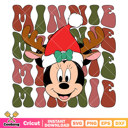 Minnie mouse head antlers svg