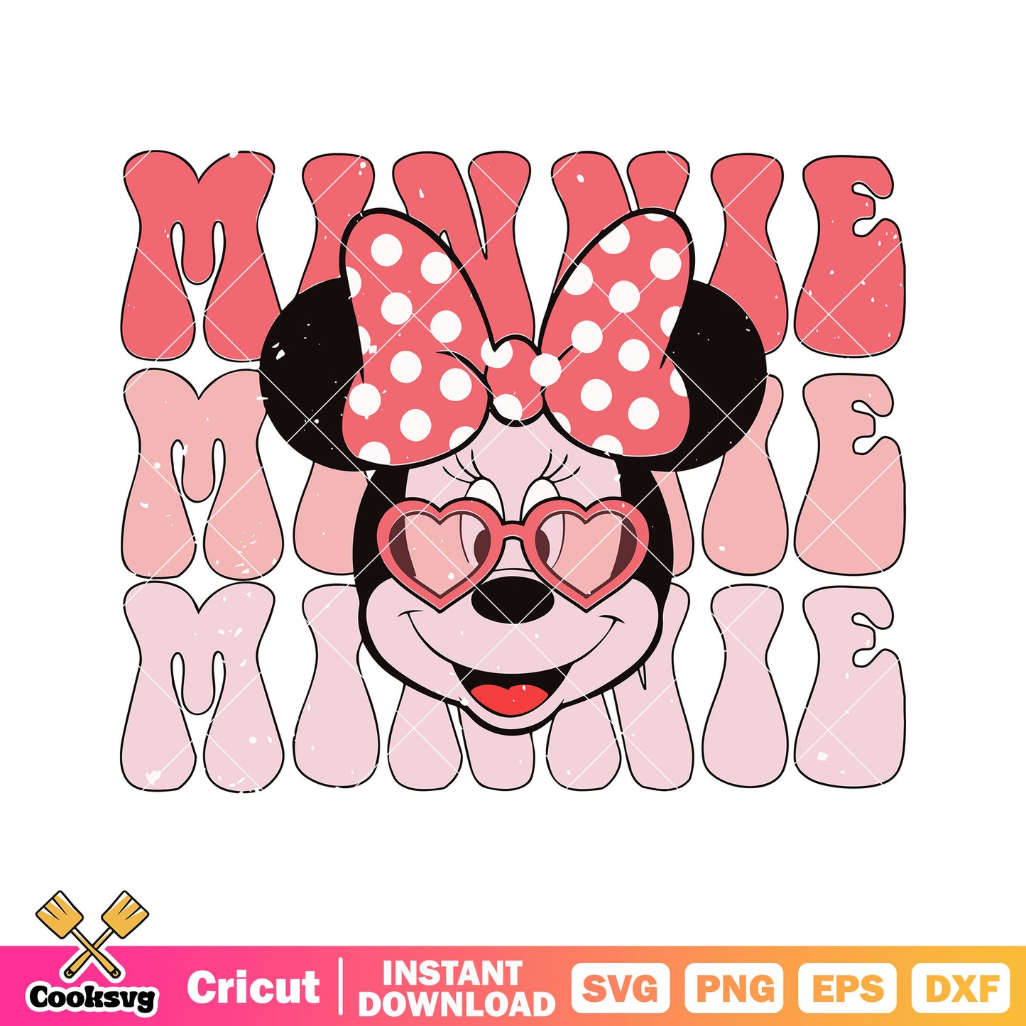 Minnie mouse head name valentine svg, minnie mouse valentine svg