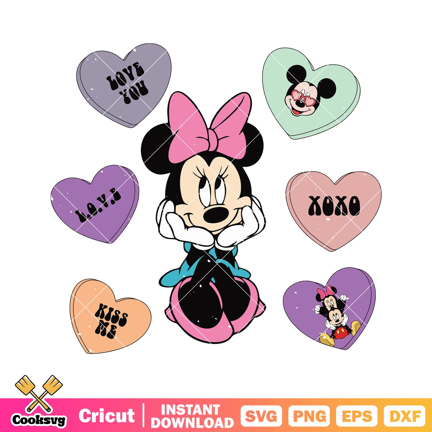 Minnie mouse kiss me valentine svg, minnie valentine svg