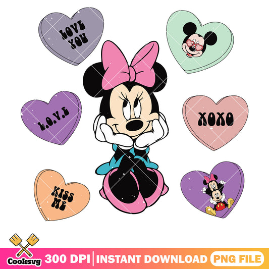 Minnie mouse xoxo valentine file png, xoxo valentine png