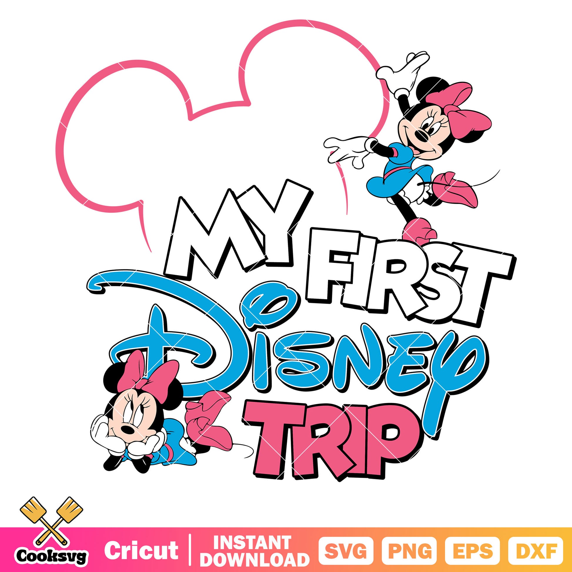 Minnie my first disney trip svg design, my first disney trip svg​, disney trip svg