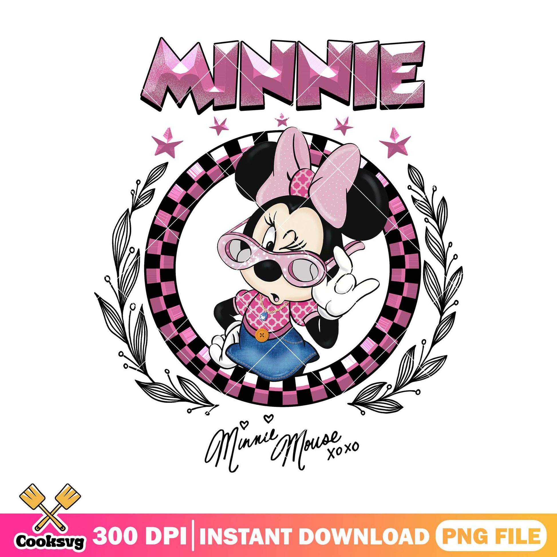 Minnie signature xoxo png, minnie mouse png, disney characters png
