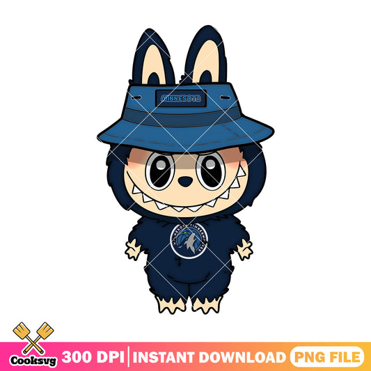 Minniesota labubu baseball team png, labubu plush png, labubu art png