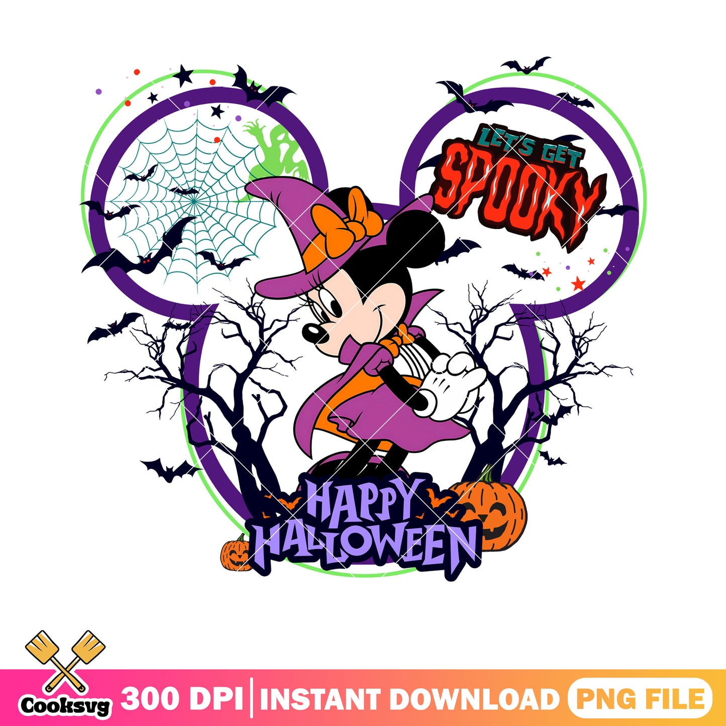 Minnie the witches png, wicker pumpkin png, halloween costume png