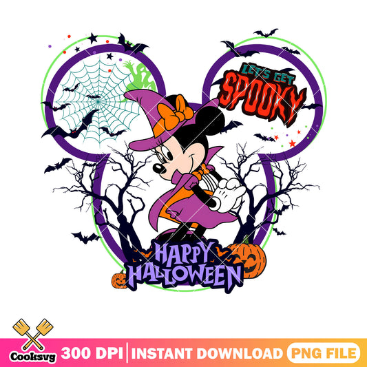 Minnie the witches png, wicker pumpkin png, halloween costume png