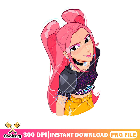 Mira anime huntrix png, kpop demon hunters png, kpop movie png