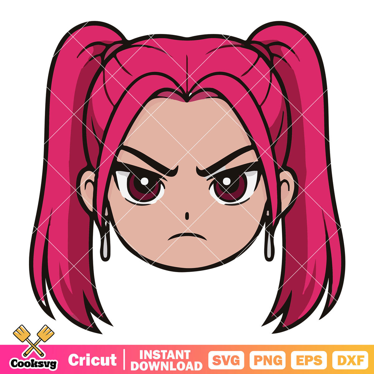 Mira kpop head design svg, mira huntrix svg, kpop mira svg