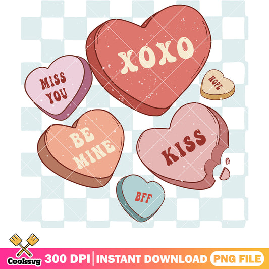 Miss you xoxo retro valentine png, retro valentine png, xoxo valentine png