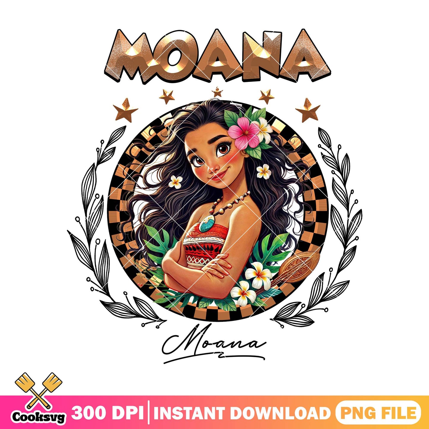 Moana signature png, disney moana​ png, disney princess png